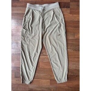 Athleta Womens Travel Venture High Rise Tapered Jogger Pant Athleisure Beige‎ 8